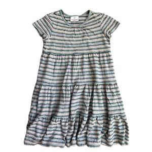 Hanna Andersson Girl’s Striped Swing Gray & Pink Dress 120 6